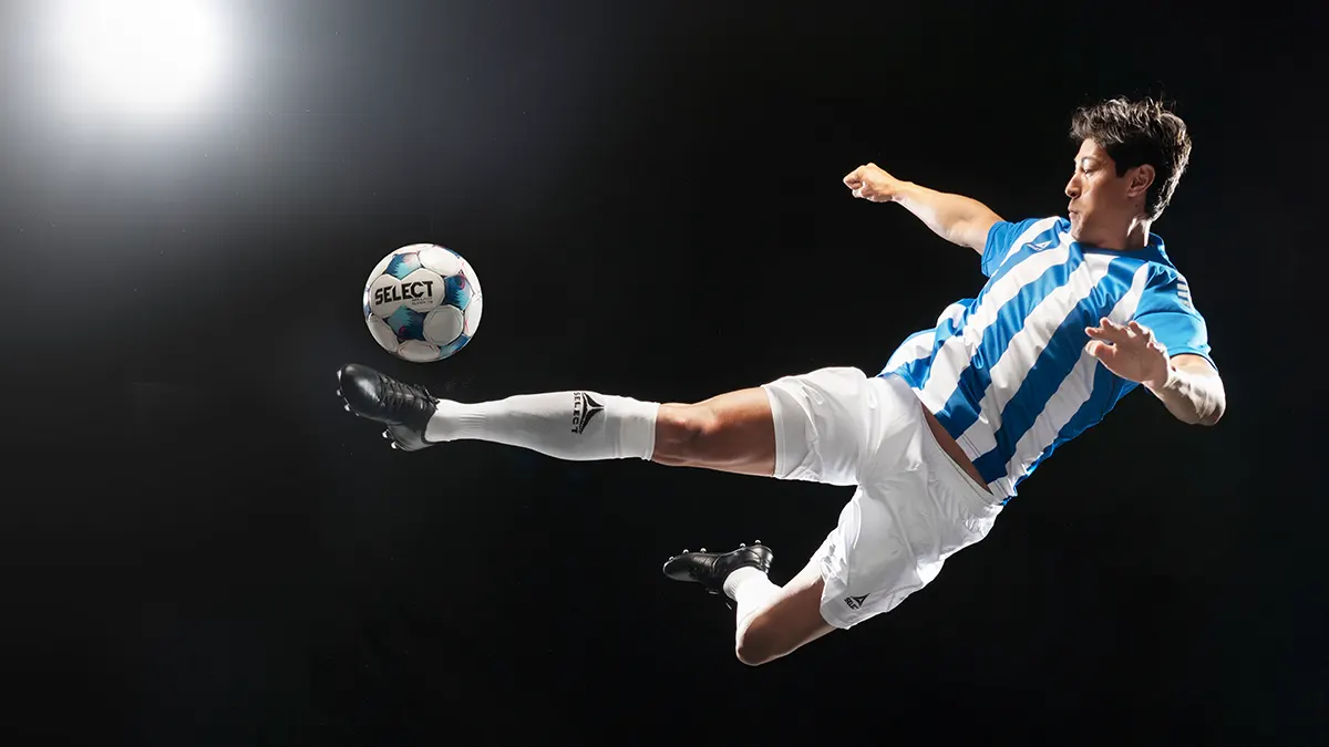 Matchball i fotball på stadion